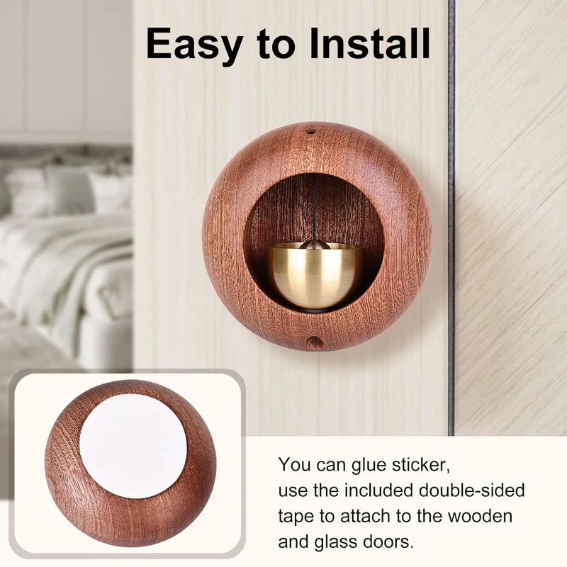Japanese Style Bamboo Door Bell - Round Shape - Image 4
