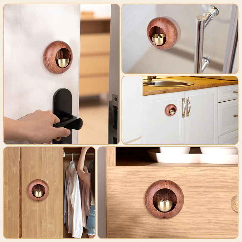 Japanese Style Bamboo Door Bell - Round Shape - Image 5