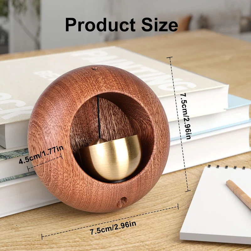 Japanese Style Bamboo Door Bell - Round Shape - Image 6