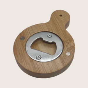 Bamboo Fridge Magnet and Bottle Opener