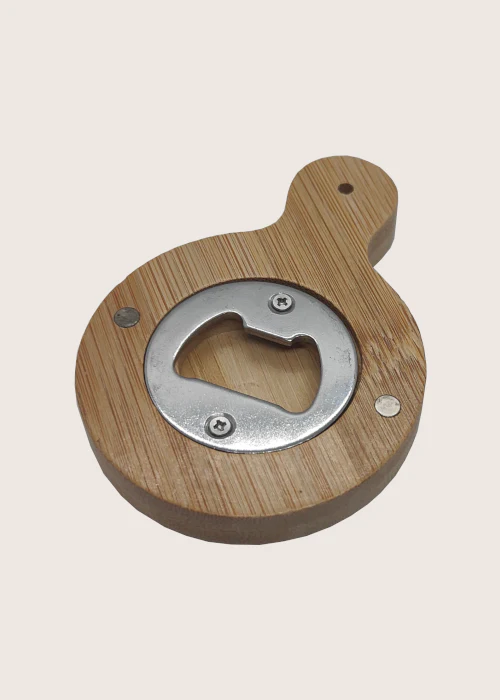 Bamboo Fridge Magnet and Bottle Opener - Image 4