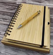 pen and bamboo notepad, perfect for sustainable writing, gifting