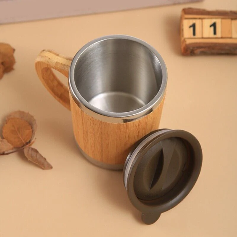 coffee mug made of natural bamboo – durable, lightweight, and stylish - Image 2