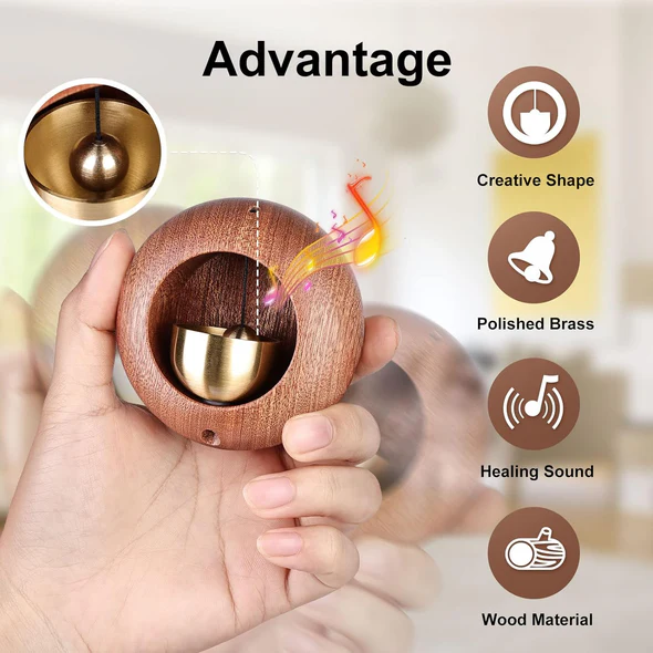 Japanese Style Bamboo Door Bell - Round Shape - Image 2