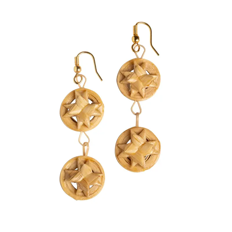 Double Layer Juhiring Earrings - Image 2